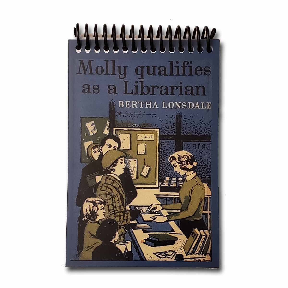 Molly Qualifies as a Librarian Blank 4x6 Notepad
