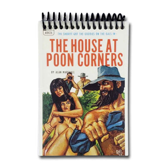 House on Poon Corners Pulp Cover Blank 4x6 Notepad
